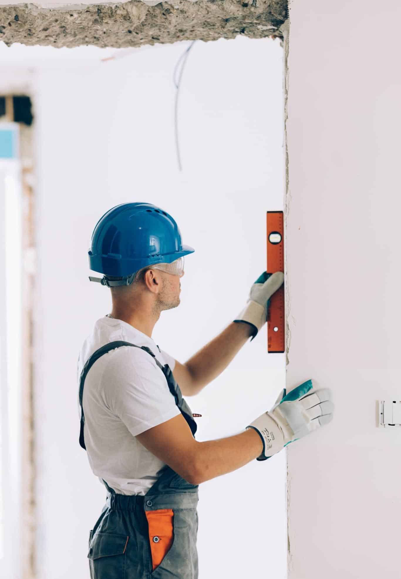 The man is building the house from the inside, Finplex Construction.